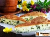 Рецепт Заливний пиріг з зеленою цибулею і яйцем