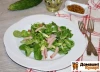 Рецепт Зелений салат з шинкою