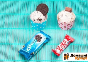 Рецепт Домашнє морозиво з «гроно» і «Oreo» фото