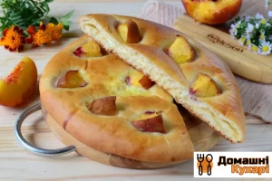 Рецепт Хачапурі з сиром і персиками фото