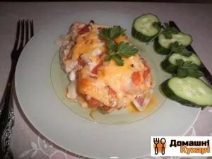 Рецепт Курка з сиром і помідорами фото