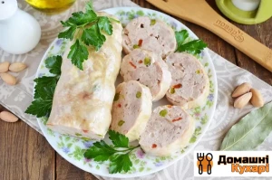 Рецепт Куряча ковбаса з овочами «Ніженка» фото