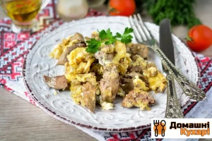 Рецепт Куряча печінка по-румунськи фото