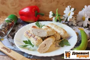 Рецепт Курячі ковбаски фото