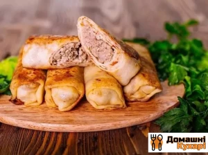 Рецепт Начинка для млинців з фаршу фото