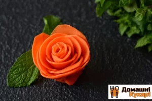 Рецепт Троянди з моркви фото