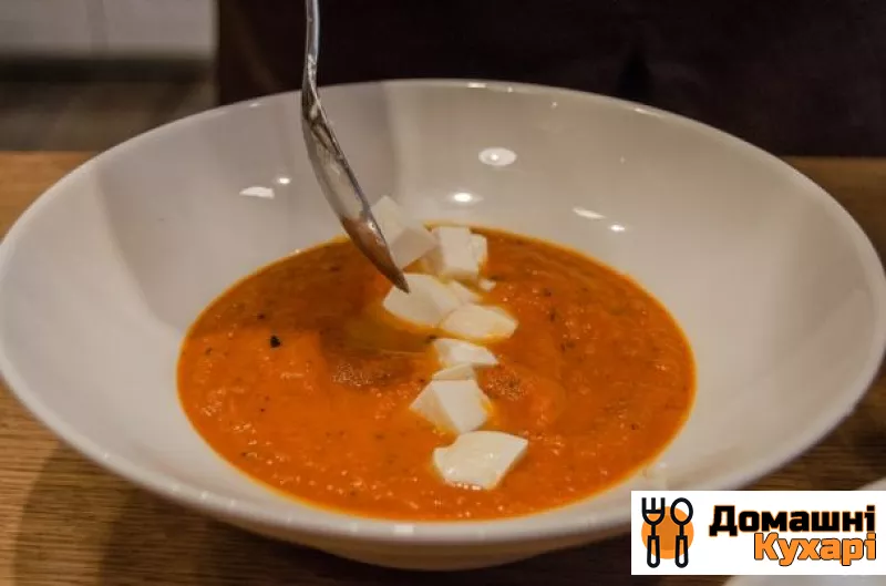 Рецепт Суп з томатного соку з сиром