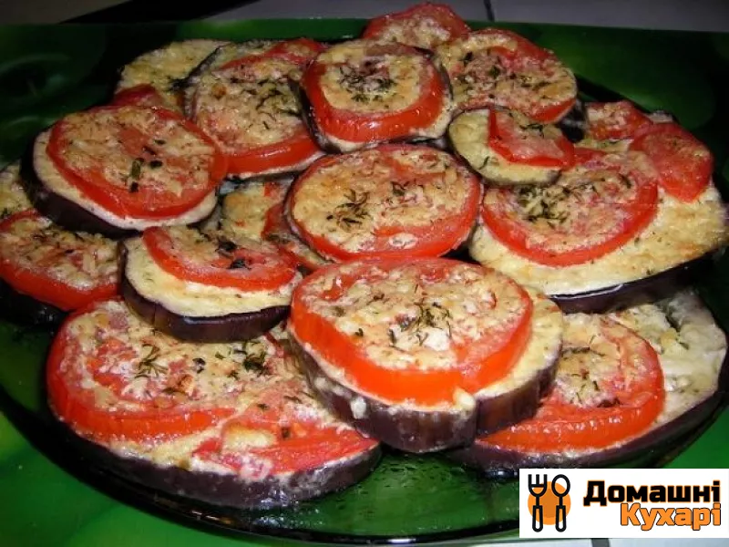 Рецепт Баклажани з помідорами в духовці