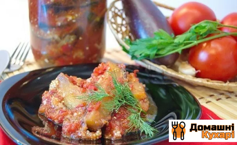 Рецепт Баклажани в томаті на зиму
