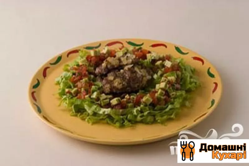 Рецепт Баранина з салатом з авокадо