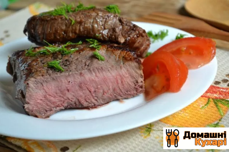 Рецепт Біфштекс з яловичини на сковорідці