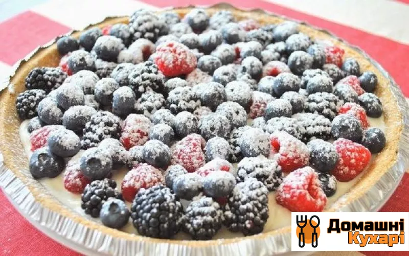 Рецепт Швидкий пиріг з ягодами