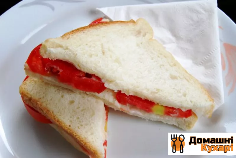 Рецепт Бутерброд з помідорами