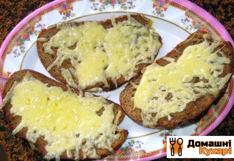 Рецепт Бутерброди з сиром в духовці