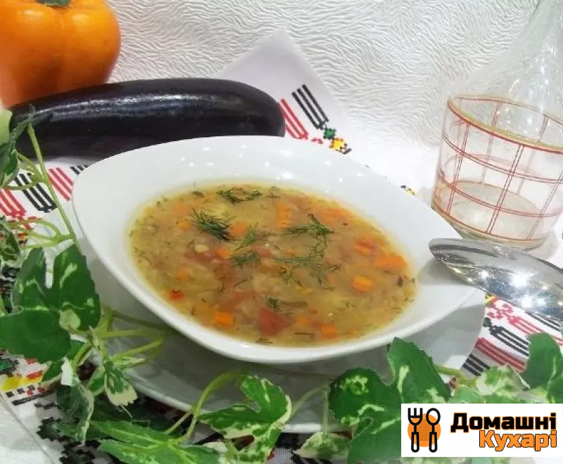 Рецепт Дієтичний суп з сочевиці