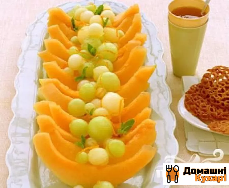 Рецепт Диня з апельсиновим соусом