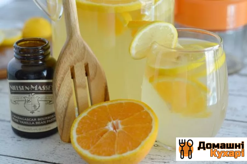 Домашній лимонад з лимона і апельсина