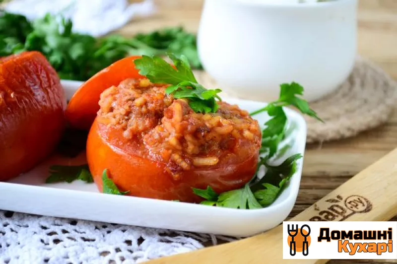 Рецепт Фаршировані томати «сеньйор Помідор»