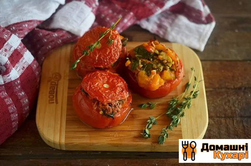 Рецепт Фаршировані тунцем і каперсами помідори