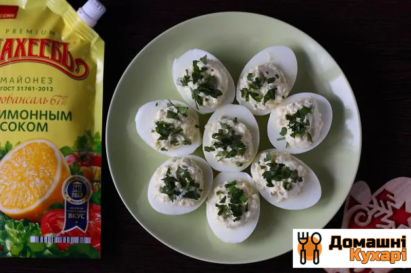 Рецепт Фаршированные яйца с майонезом «Maxeev »»