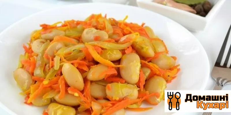 Рецепт Квасоля з морквою