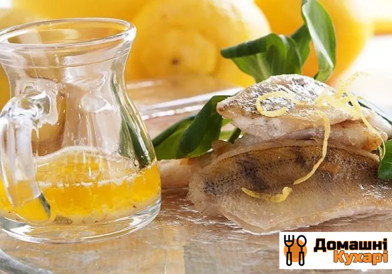 Рецепт Філе білої риби в лимонно-масляному соусі