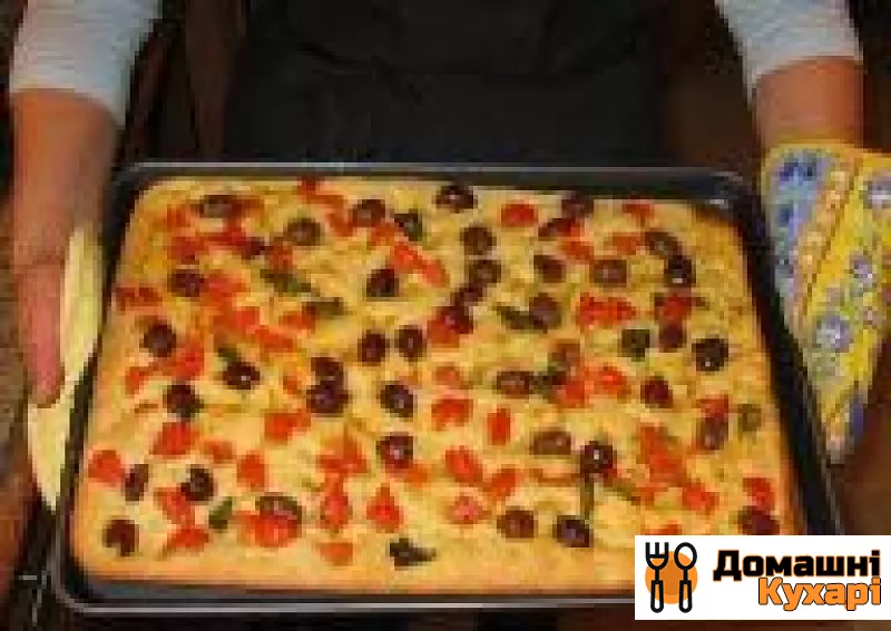 Рецепт Фокачча з розмарином і фокачча з оливками і томатами
