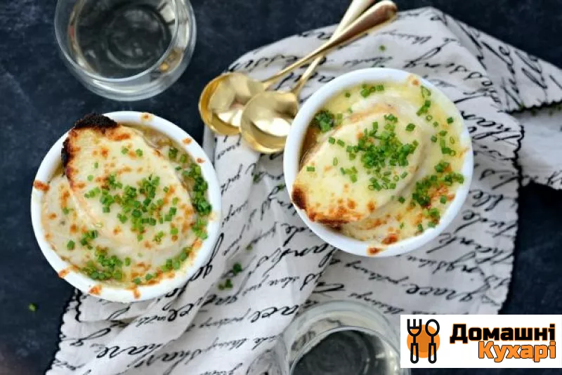 Рецепт Французький суп з цибулею