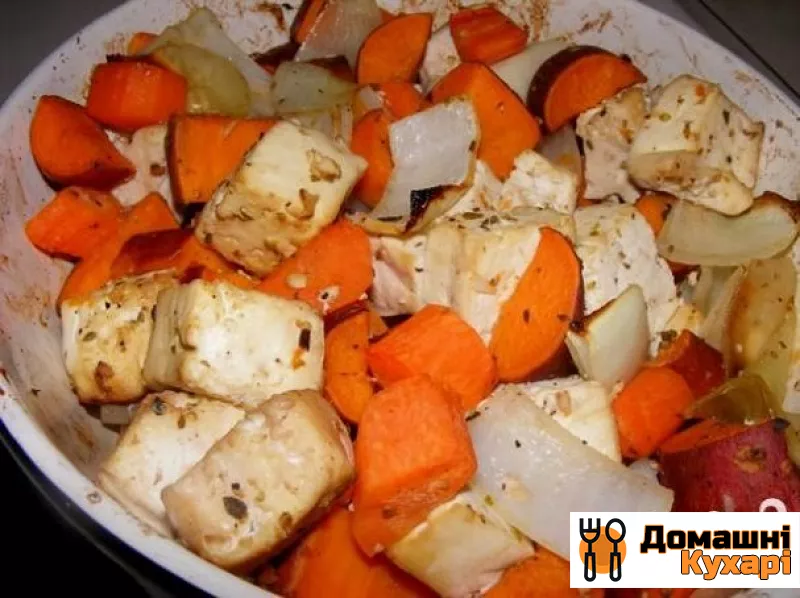Рецепт Глазуровані тофу і моркву