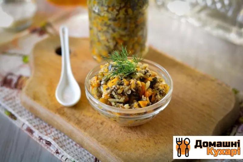 Рецепт Грибна ікра з морквою
