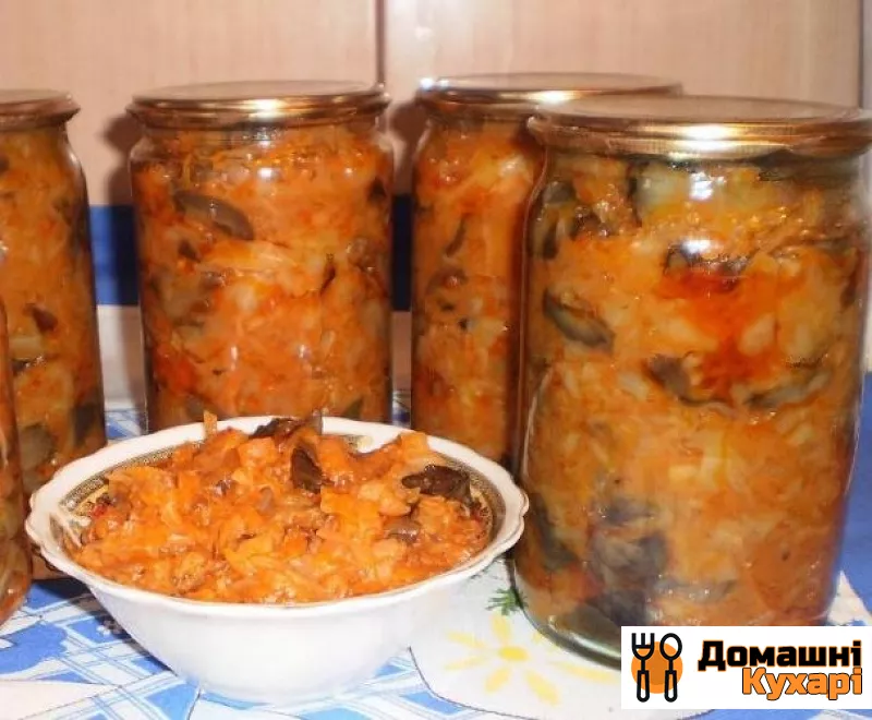 Рецепт Грибна солянка з помідорами на зиму