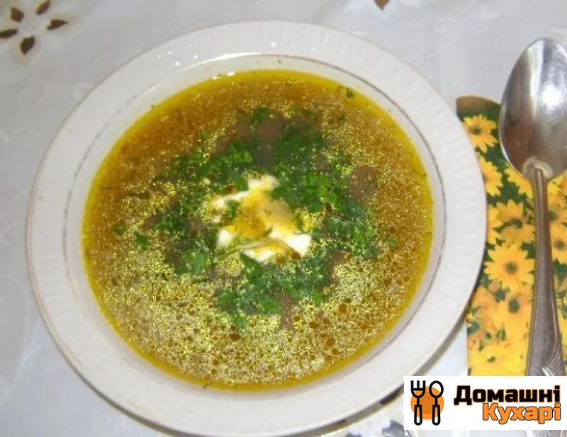 Грибний суп з рисом