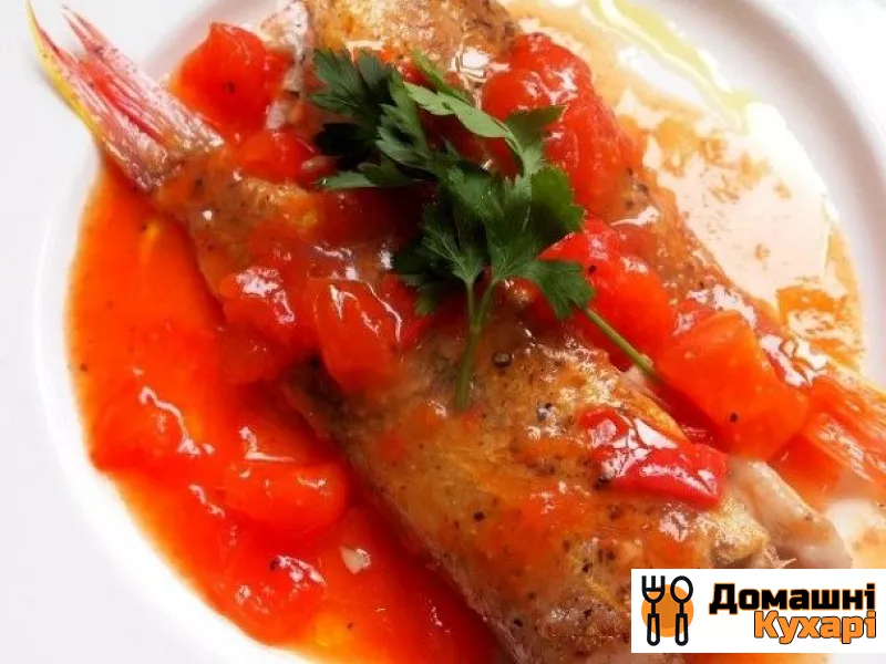 Рецепт Смажена риба з помідорами