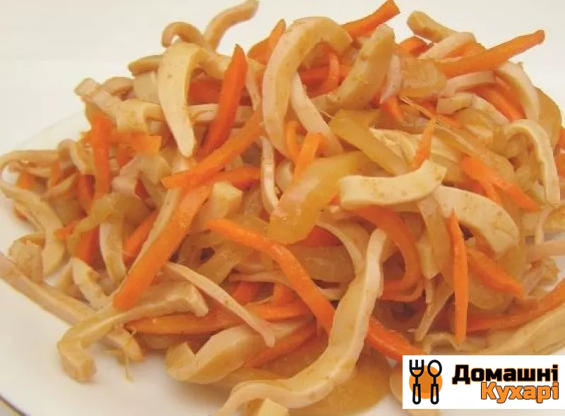 Рецепт Кальмар по-корейськи з морквою