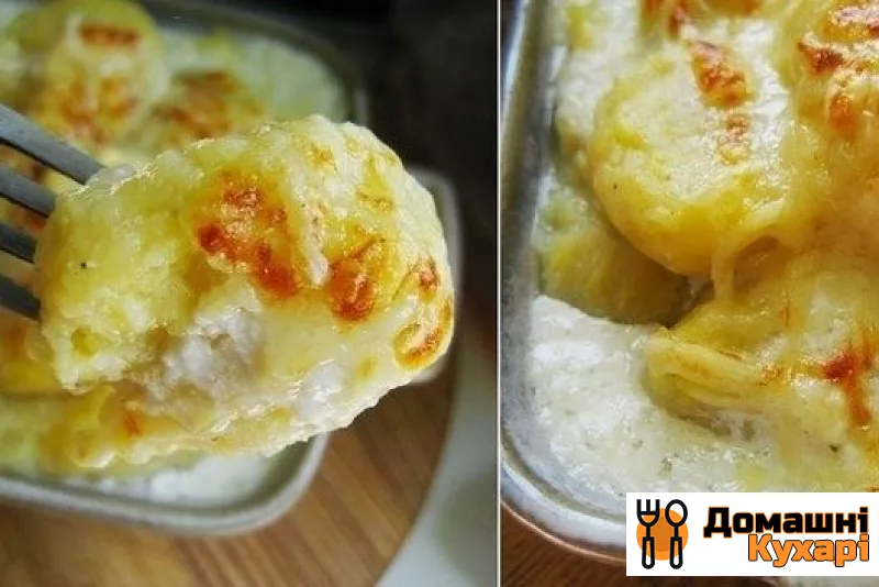 Рецепт Картопля з соусом бешамель