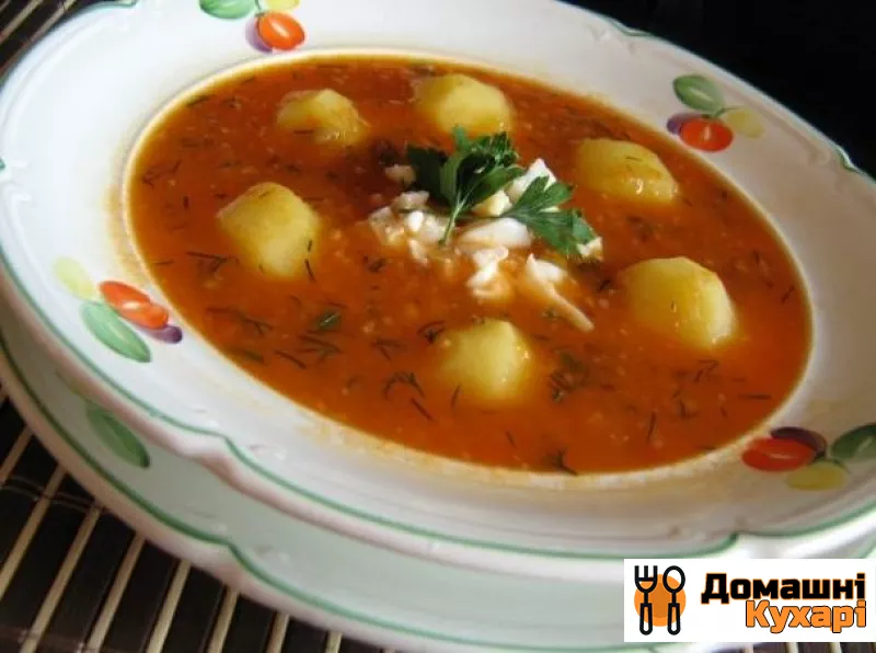 Рецепт Картопляний суп з помідорами