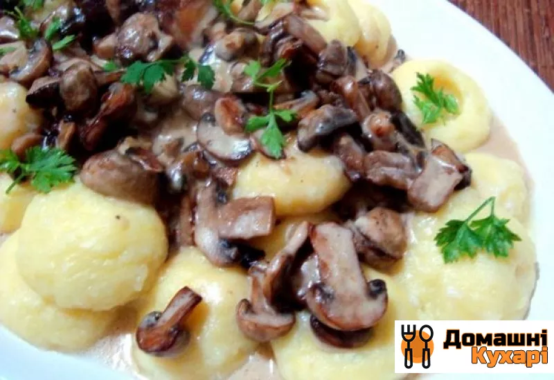 Рецепт Картопля з грибами в мікрохвильовці