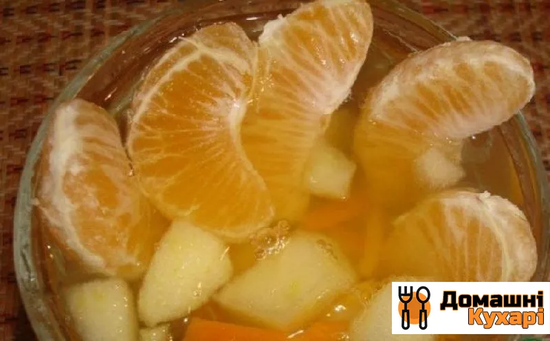 Рецепт Компот з мандаринів і яблук
