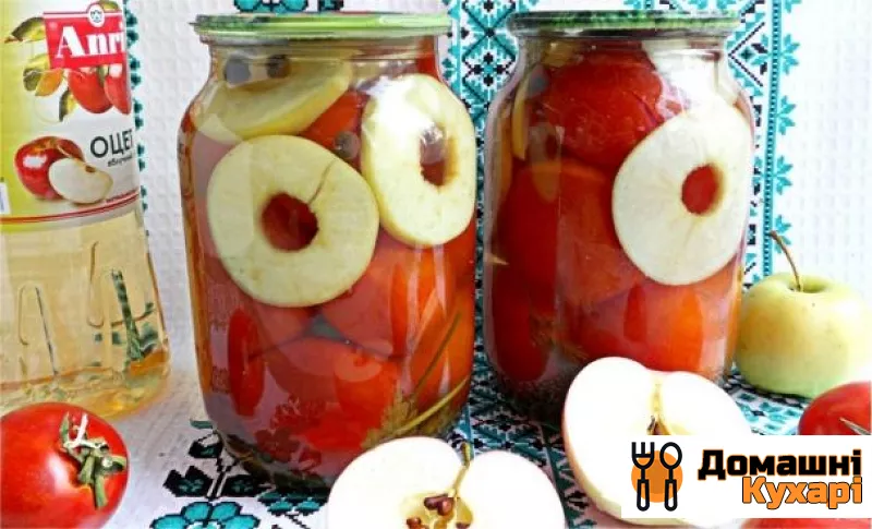 Рецепт Консервовані помідори з яблуками