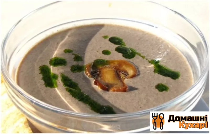 Крем-суп з білих грибів