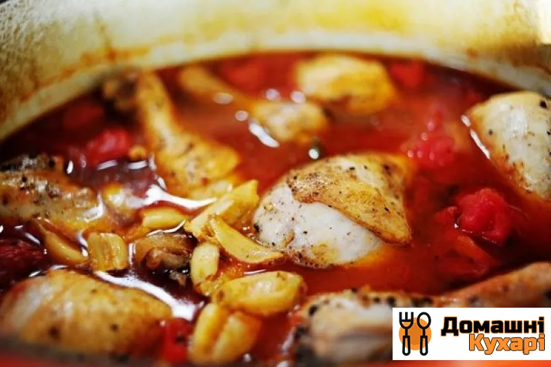Рецепт Курячі ніжки в томатному соусі в духовці