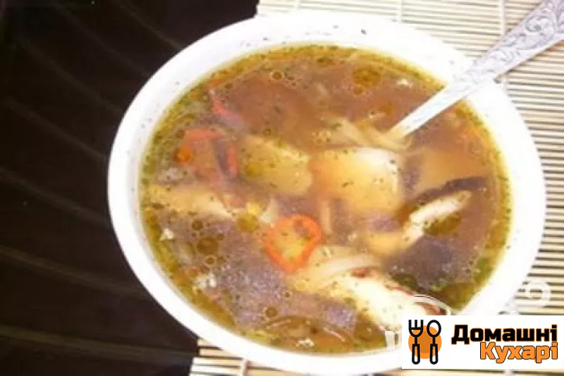 Курячий суп з рисовою локшиною