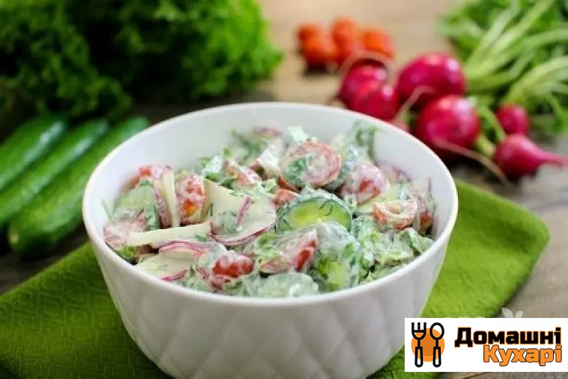Рецепт Легкий овочевий салат
