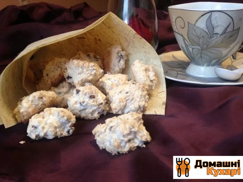 Рецепт Легке печиво з кокосом, горіхами і шоколадом