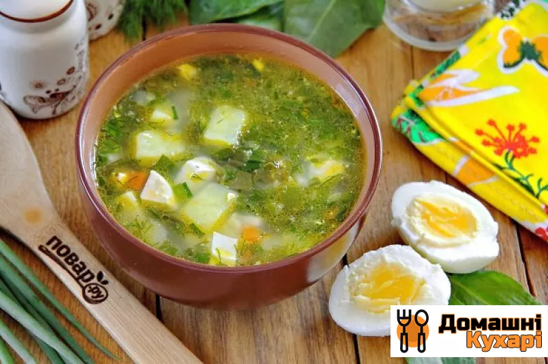 Рецепт Літній суп з яйцем