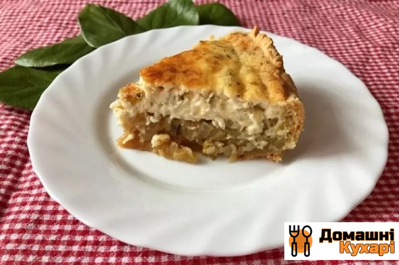 Рецепт Луково-яблучний пиріг