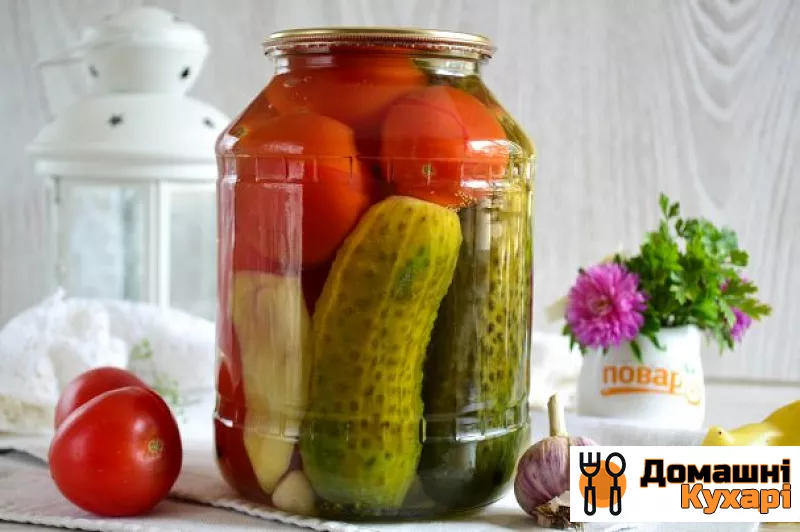 Рецепт Мариновані огірки і помідори «асорті»