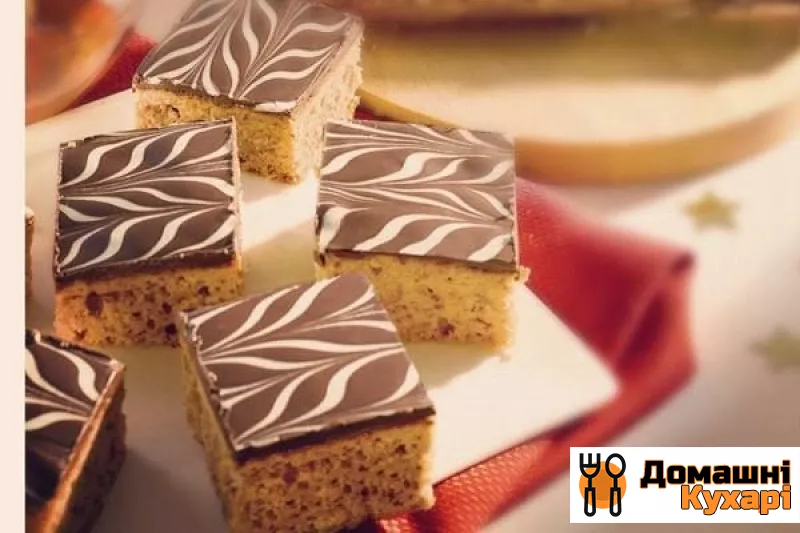 Рецепт Медові кекси з шоколадною глазур'ю