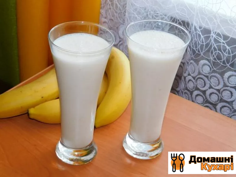 Рецепт Молочний десерт з бананами і висівками
