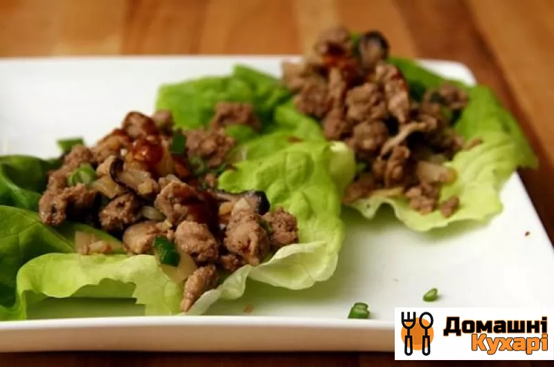 Рецепт М'ясо більш азіатський салат з listyyah